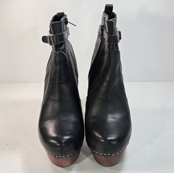 N.Y.L.A. Winnie Black Platform Ankle Boots size 10 - Picture 3 of 13